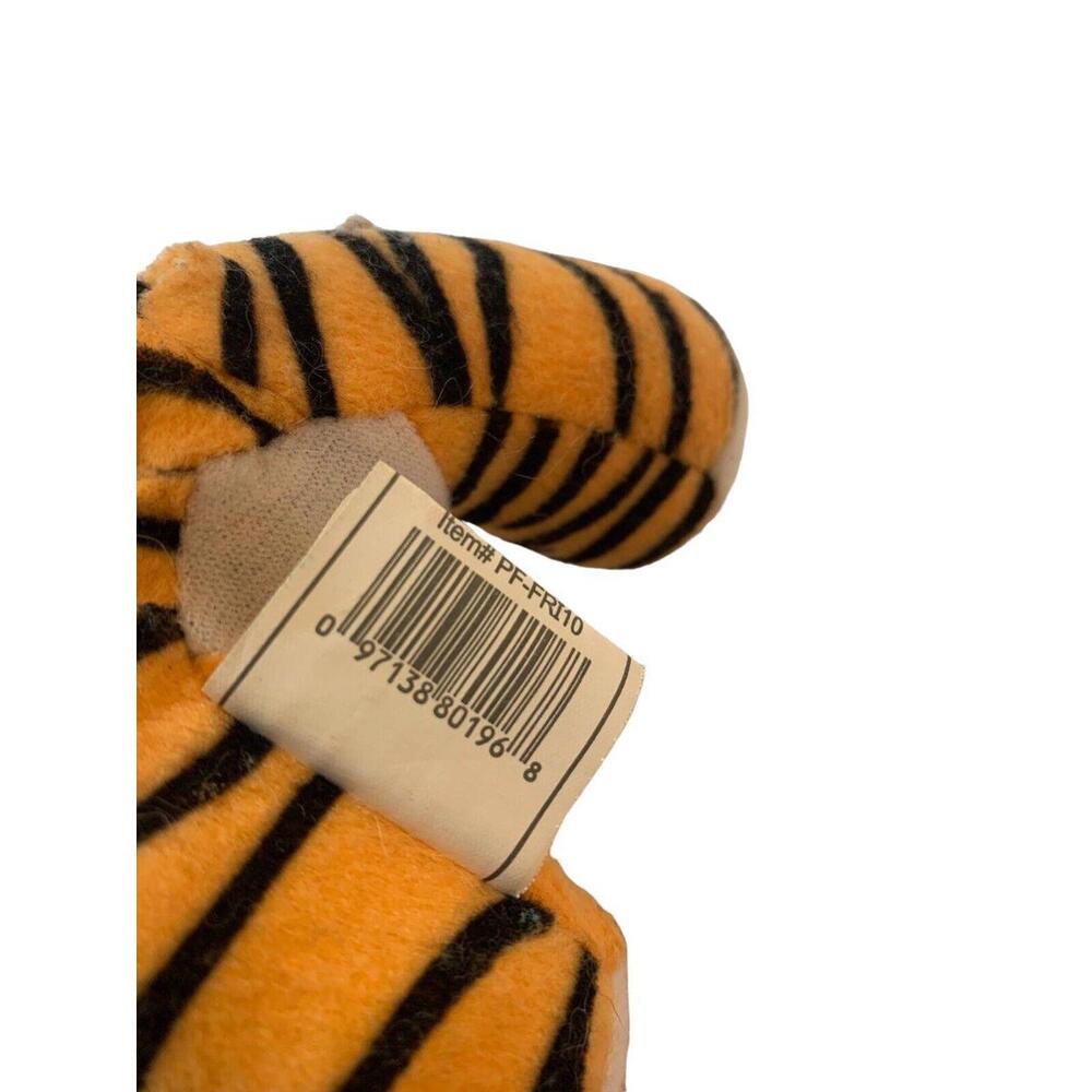 Vintage Tiger Stuffed Plush Toy Jungle Animal Small Orange Black Cat - Picture 4 of 7